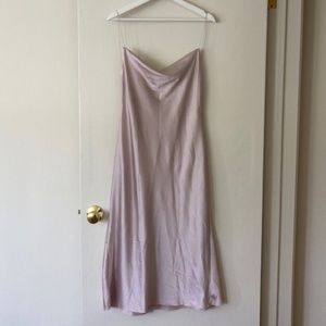 Stelen Cowl Neck Slip Dress M Champagne